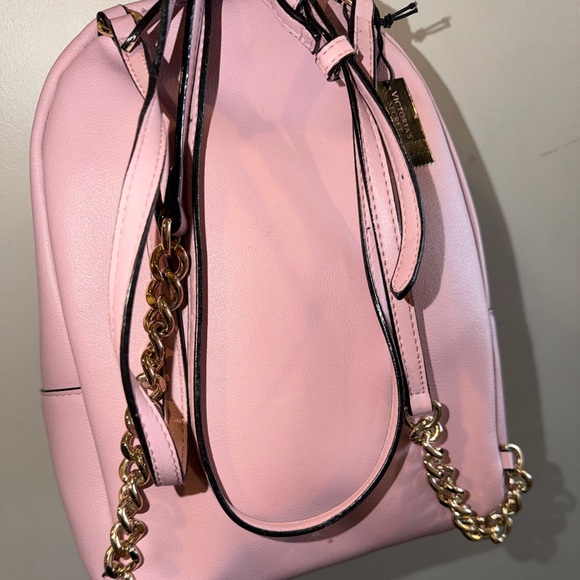 Victoria's Secret Light Pink small Backpack with Fun Patches - Picture 2 of 5